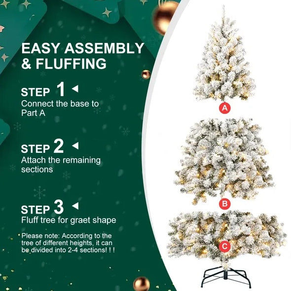 5 Fuß vorbeleuchteter, beflockter Kunstgegenstand
Weihnachtsbaum umweltfreundlich
Freundlicher feuerfester künstlicher Stoff
Weihnachtsbaum mit Beflockung