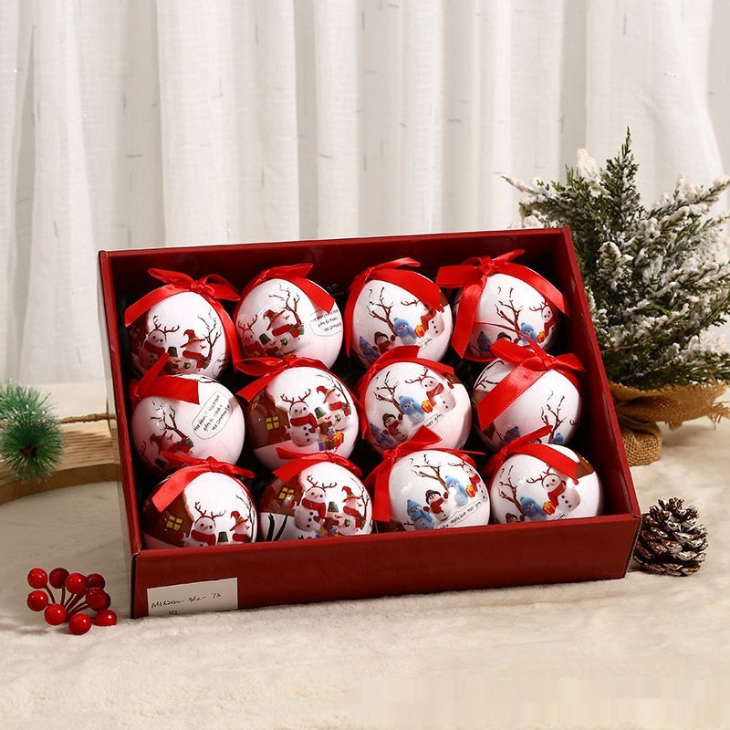 Exquisiter Weihnachts-Christbaumschmuck-Kugel mit Aufdruck