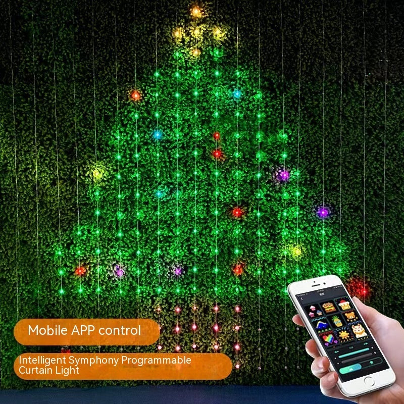 Weihnachtsdekoration geführt
Gummiüberzogener Drahtvorhang
Licht