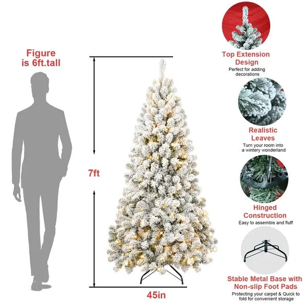 5 Fuß vorbeleuchteter, beflockter Kunstgegenstand
Weihnachtsbaum umweltfreundlich
Freundlicher feuerfester künstlicher Stoff
Weihnachtsbaum mit Beflockung