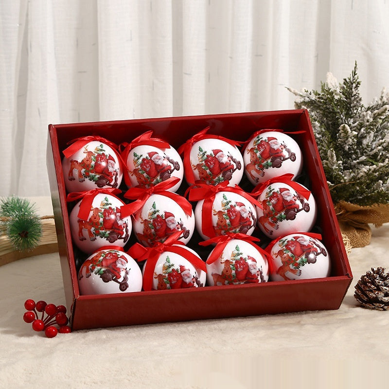 Exquisiter Weihnachts-Christbaumschmuck-Kugel mit Aufdruck