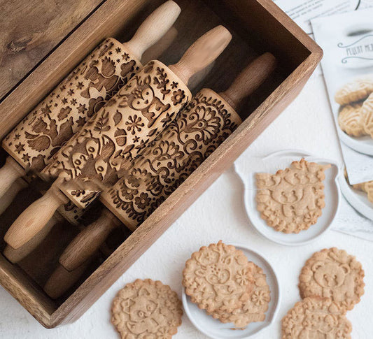 Weihnachtskarikatur-Tierkopf
Küchenhelfer mit trockenen Nudelstäbchen