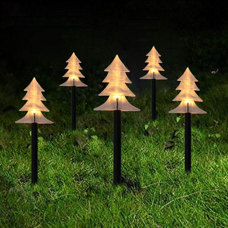 Weihnachtsschneeflocken-Gartenlichter, Schneeflockenlichter für den Außenbereich, wasserdicht, Weihnachtsdekoration, Bodenlichter, Rasen-Nachtlicht
